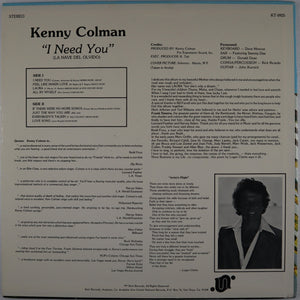 kenny COLMAN - I need you