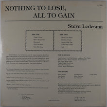 画像をギャラリービューアに読み込む, steve LEDESMA - Nothing to lose, all to gain