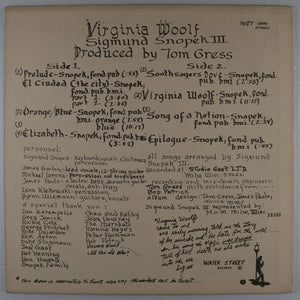 sigmund SNOPEK III - Virginia woolf