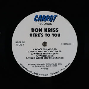 KRISS don – Here’s to you