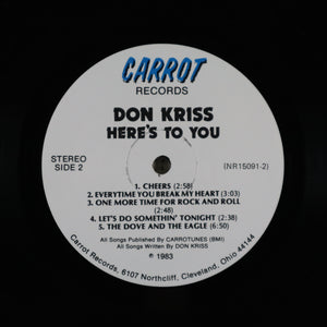 KRISS don – Here’s to you